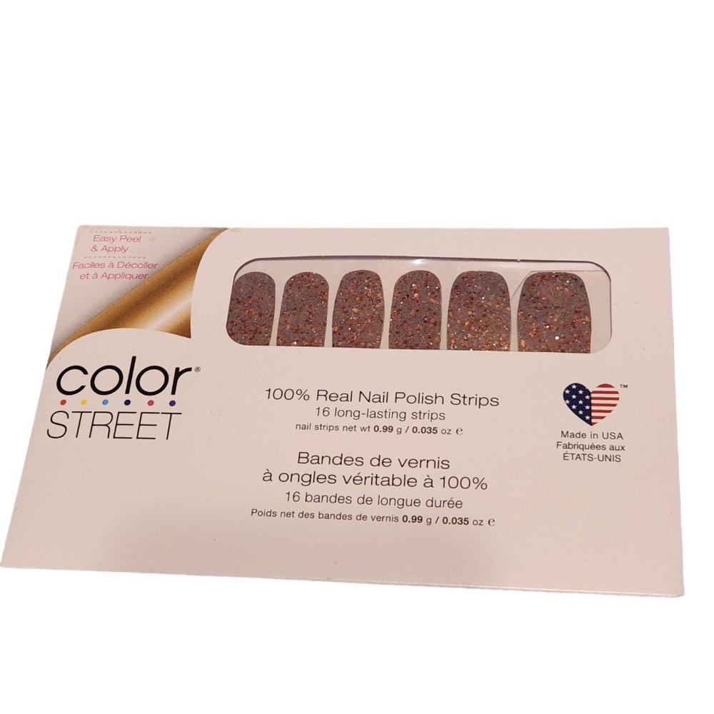 New Unopened Color Street Nail Strips - Light Pink Glitter Design